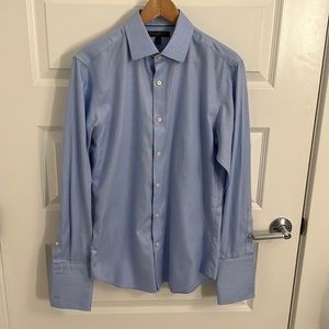 Banana Republic Men’s Non-Iron Slim Fit Blue Dress Shirt